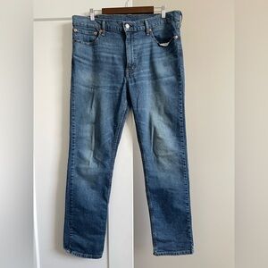 Levi's Men's Straight Fit Dark Blue Jeans